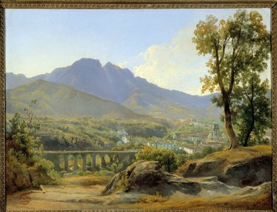 Krajina, pohled z Villa Cava od Jacques Raymond Brascassat