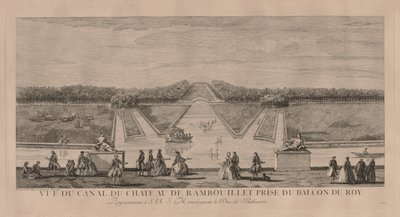 Zámek z kanálu v Rambouillet od Jacques Rigaud