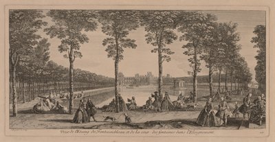 Bazén ve Fontainebleau od Jacques Rigaud