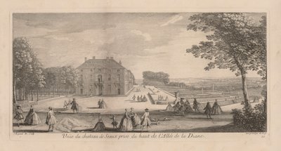 Pohled na Chateau de Seaux z Dianas Promenade. od Jacques Rigaud