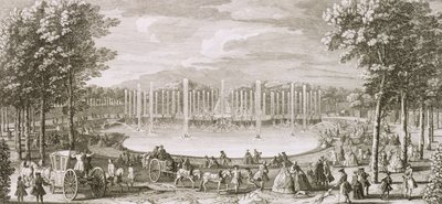 Pohled na Neptunovu fontánu, Versailles od Jacques Rigaud