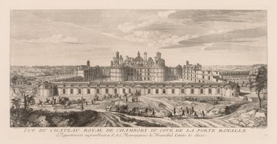 Pohled na Royal Château of Chambord, ze strany Royal Gate. od Jacques Rigaud