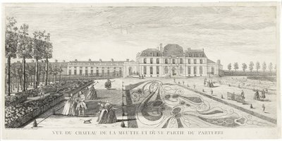 Pohled na zámek Meudon a část parteru od Jacques Rigaud