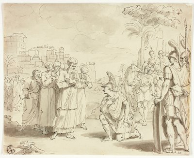 Alexander před veleknězem od Jacques Stella