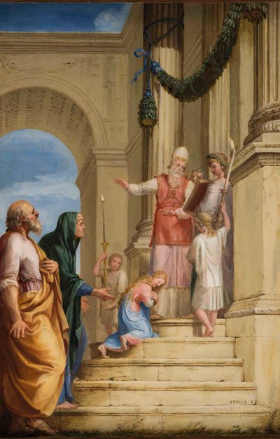 Francouzsky: Présentation de la Vierge au Temple od Jacques Stella