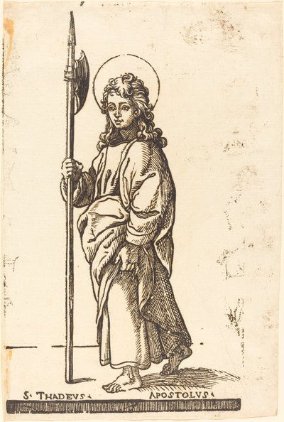 Svatý Juda (Tadeáš) od Jacques Stella