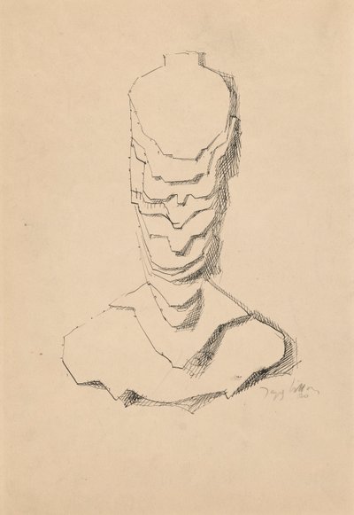 Abstraktní konstrukce (Baudelaire) od Jacques Villon