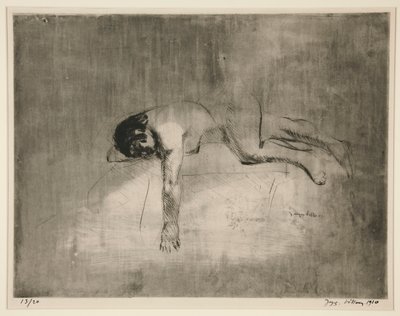 Žádný gauč? (Ležící akt) od Jacques Villon