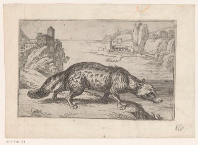 Hyena Zvířata v krajině (název série) od Jacques de Fornazeris (attributed to)