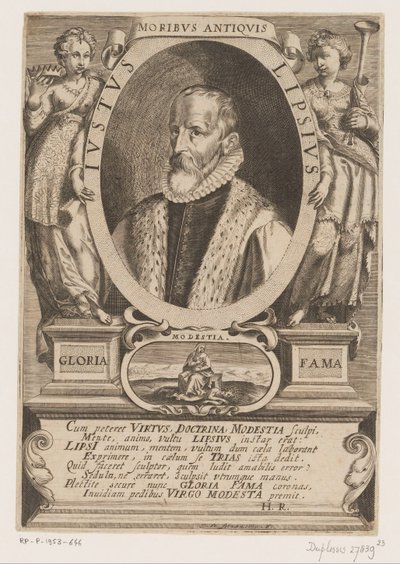 Portrét Justa Lipsia od Jacques de Fornazeris
