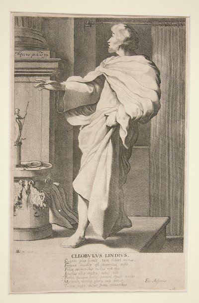 Cleobulus Lindius, #6 ze série Sedm mudrců z Řecka od Jacques de Gheyn III