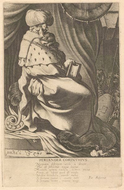 Periander Corinthius, #7 ze série Sedm mudrců z Řecka od Jacques de Gheyn III
