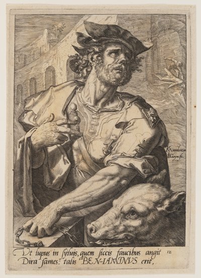 Benjamin, z knihy Dvanáct synů Jákobových od Jacques de Gheyn II