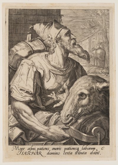 Isachar, z knihy Dvanáct synů Jákobových od Jacques de Gheyn II