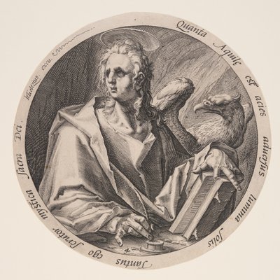 Jan, z knihy Evangelisté od Jacques de Gheyn II