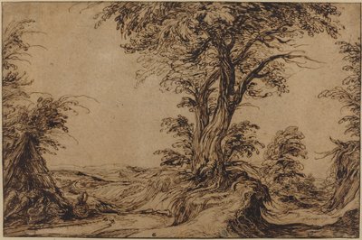 Krajina se spícími rolníky od Jacques de Gheyn II