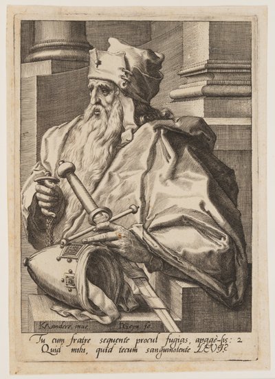 Levi, z knihy Dvanáct synů Jákobových od Jacques de Gheyn II