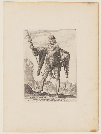 Podplukovník, od důstojníků a vojáků tělesné stráže císaře Rudolfa II. od Jacques de Gheyn II