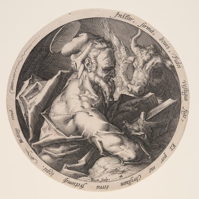Lukáš, z knihy Evangelisté od Jacques de Gheyn II