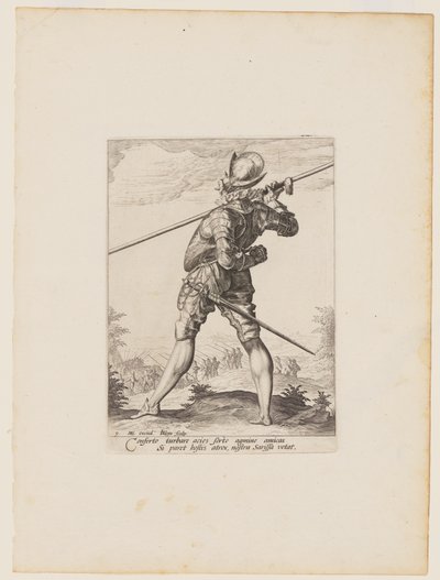 Pikenýr, z knihy Důstojníci a vojáci tělesné stráže císaře Rudolfa II. od Jacques de Gheyn II