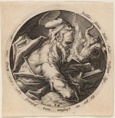 Svatý Lukáš, třetí deska ze Čtyř evangelistů od Jacques de Gheyn II