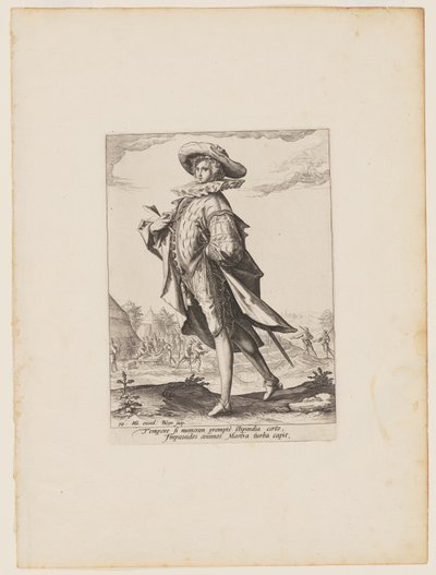 Pokladník, od důstojníků a vojáků tělesné stráže císaře Rudolfa II. od Jacques de Gheyn II