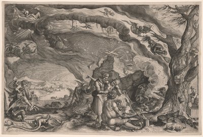 Čarodějnice se připravují na sabat od Jacques de Gheyn II