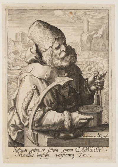 Zebulon, z knihy Dvanáct synů Jákobových od Jacques de Gheyn II