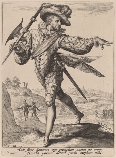 Seržant od Jacques de Gheyn II after Hendrik Goltzius