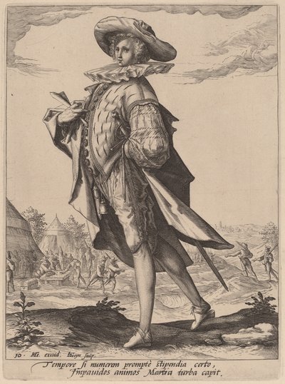Pokladník od Jacques de Gheyn II after Hendrik Goltzius