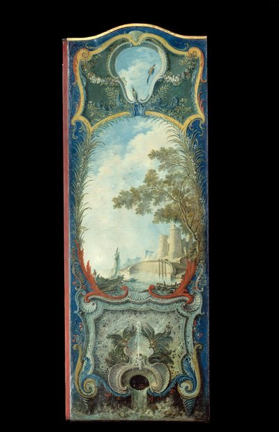 Nábytek: malířské plátno na marouflový papír od Jacquese de Lajoue (1686-1761) 18. stol. od Jacques de Lajoüe