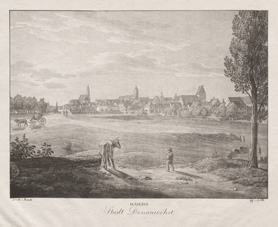 Bavorsko, město Donauworth od Jakob Alt