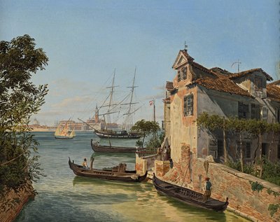 Pohled na San Giorgio Maggiore v Benátkách od Jakob Alt