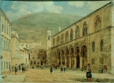 Místo v Ragusa (Dubrovnik) od Jakob Alt
