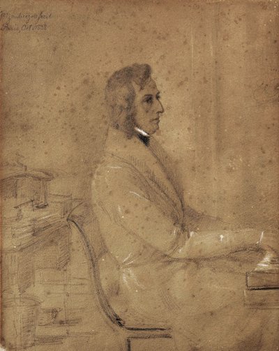 Fryderyk Chopin u klavíru. od Jakob Götzenberger