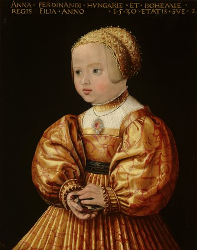 Portrét Anny Rakouské ve věku dvou let, 1530 od Jakob Seisenegger