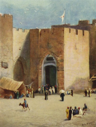 Jaffa; nebo "Rybí brána" (barevná litho) od James (after) Clark