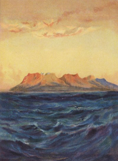 Ostrov Patmos (barevné lito) od James (after) Clark