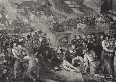 Smrt admirála lorda Nelsona v bitvě u Trafalgaru od James (after) Heath