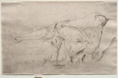 Dítě na gauči, č. 2. od James Abbott McNeill Whistler