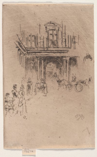 Roh královského paláce. od James Abbott McNeill Whistler