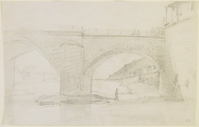 Most, 1858 (tužka na špinavě bílý tkaný papír) od James Abbott McNeill Whistler