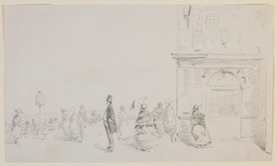 Skupina postav na promenádě, 1857. od James Abbott McNeill Whistler