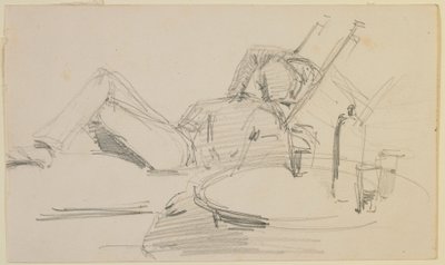 Muž ležící na posteli, 1858. od James Abbott McNeill Whistler