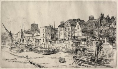 Hospoda Adam a Eva, Old Chelsea. od James Abbott McNeill Whistler