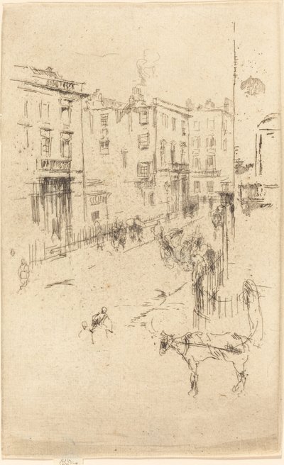 Alderney Street, c. 18801881. od James Abbott McNeill Whistler