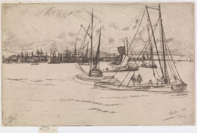 Amsterdam, z Tolhuis, 1863. od James Abbott McNeill Whistler