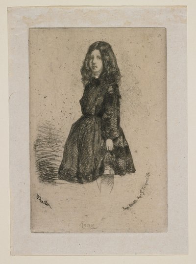 Annie z Dvanácti leptů podle přírody od James Abbott McNeill Whistler