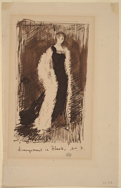 Aranžmá v černé barvě - č. 3 od James Abbott McNeill Whistler