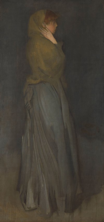 „Aranžmá ve žluté a šedé“: Effie Deans od James Abbott McNeill Whistler